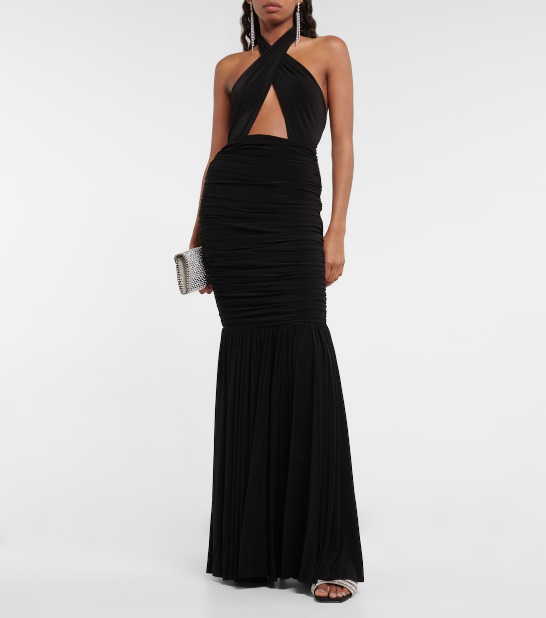 Fishtail halterneck gown | Norma Kamali