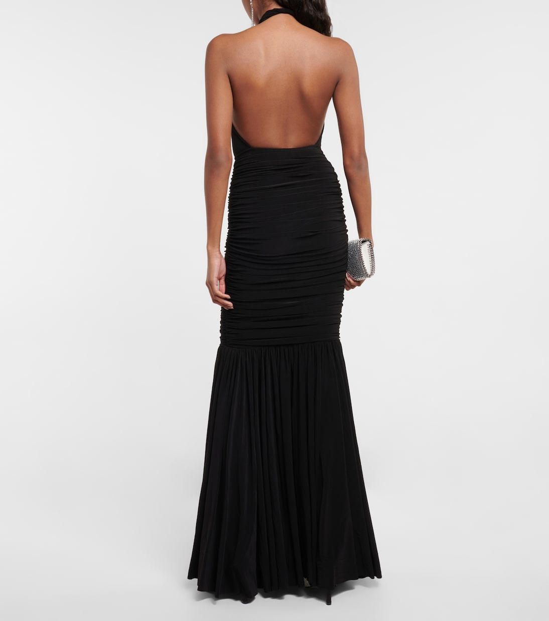 Fishtail halterneck gown | Norma Kamali