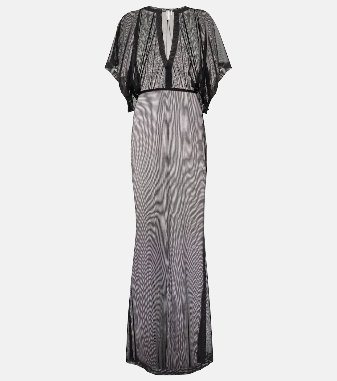 Obie semi-sheer maxi dress | Norma Kamali