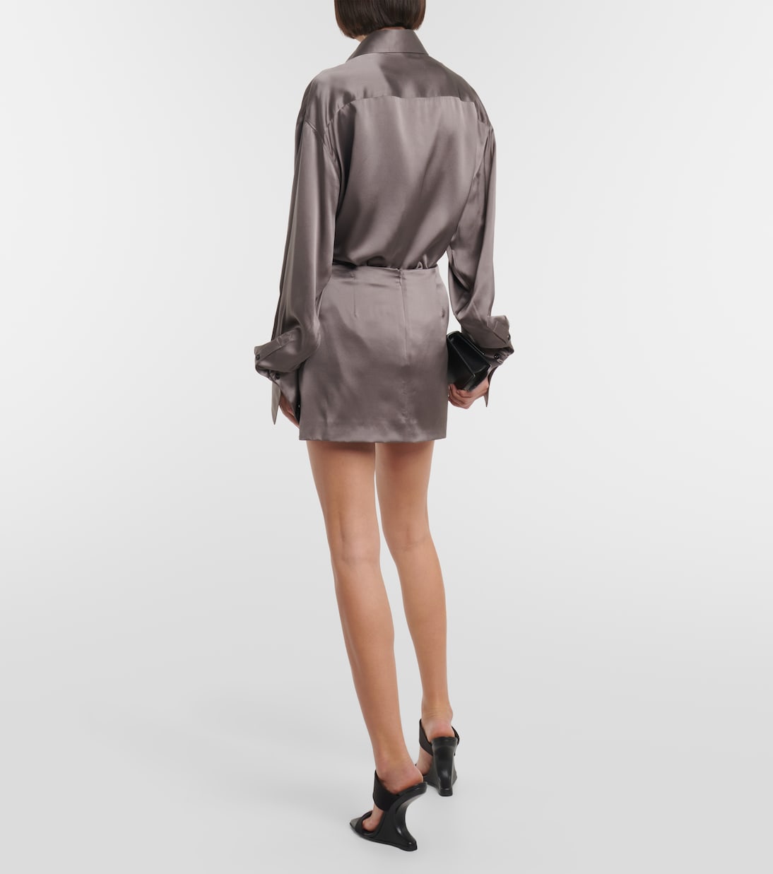 Silk charmeuse miniskirt | Peter Do