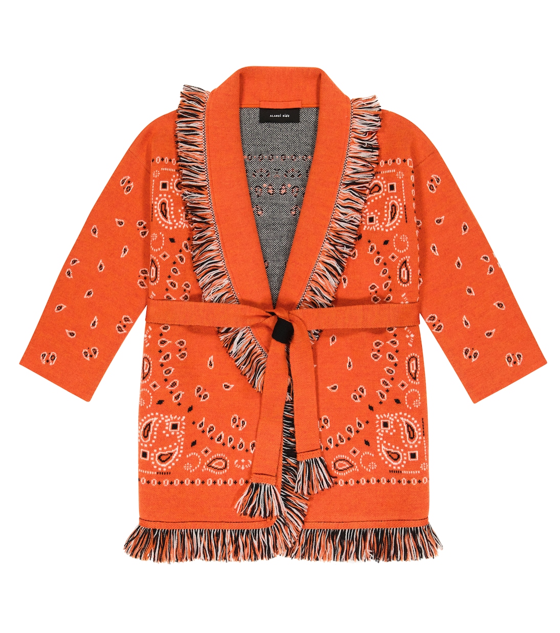 Bandana jacquard cardigan | Alanui Kids