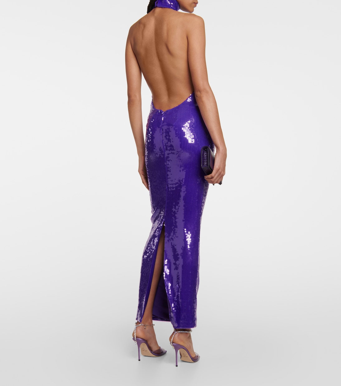 Sequined halterneck gown | LaQuan Smith