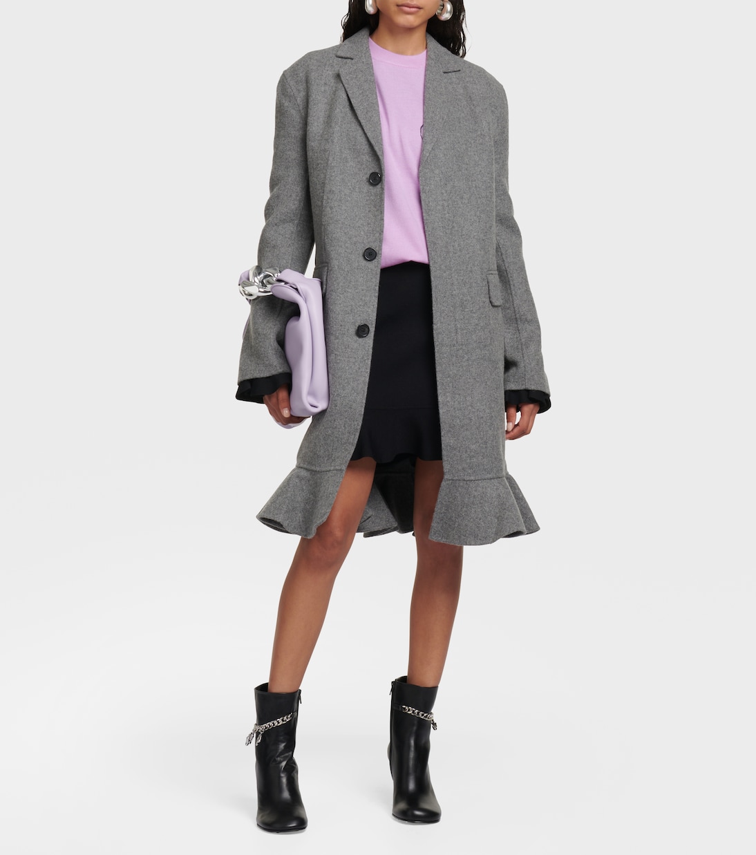 Abrigo en mezcla de lana | JW Anderson