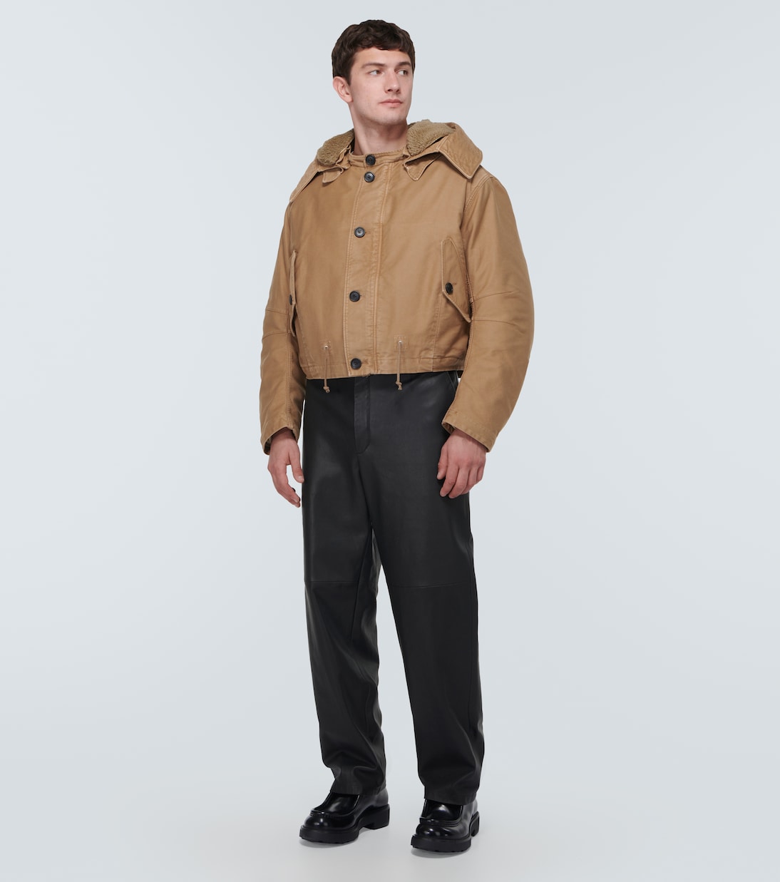 Gerade Hose aus Leder | Prada