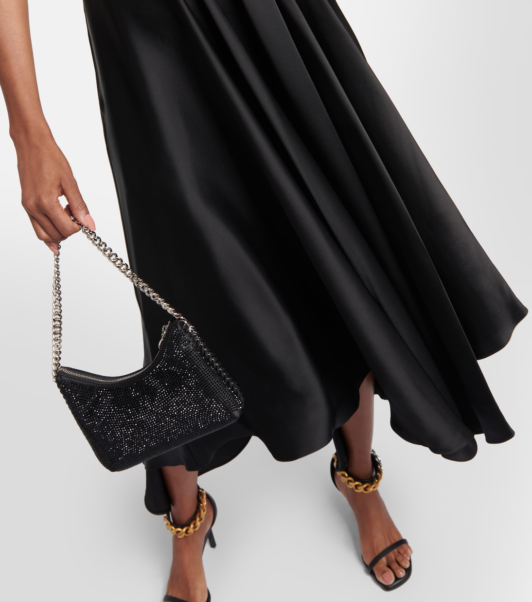 Robe midi en satin | Stella McCartney