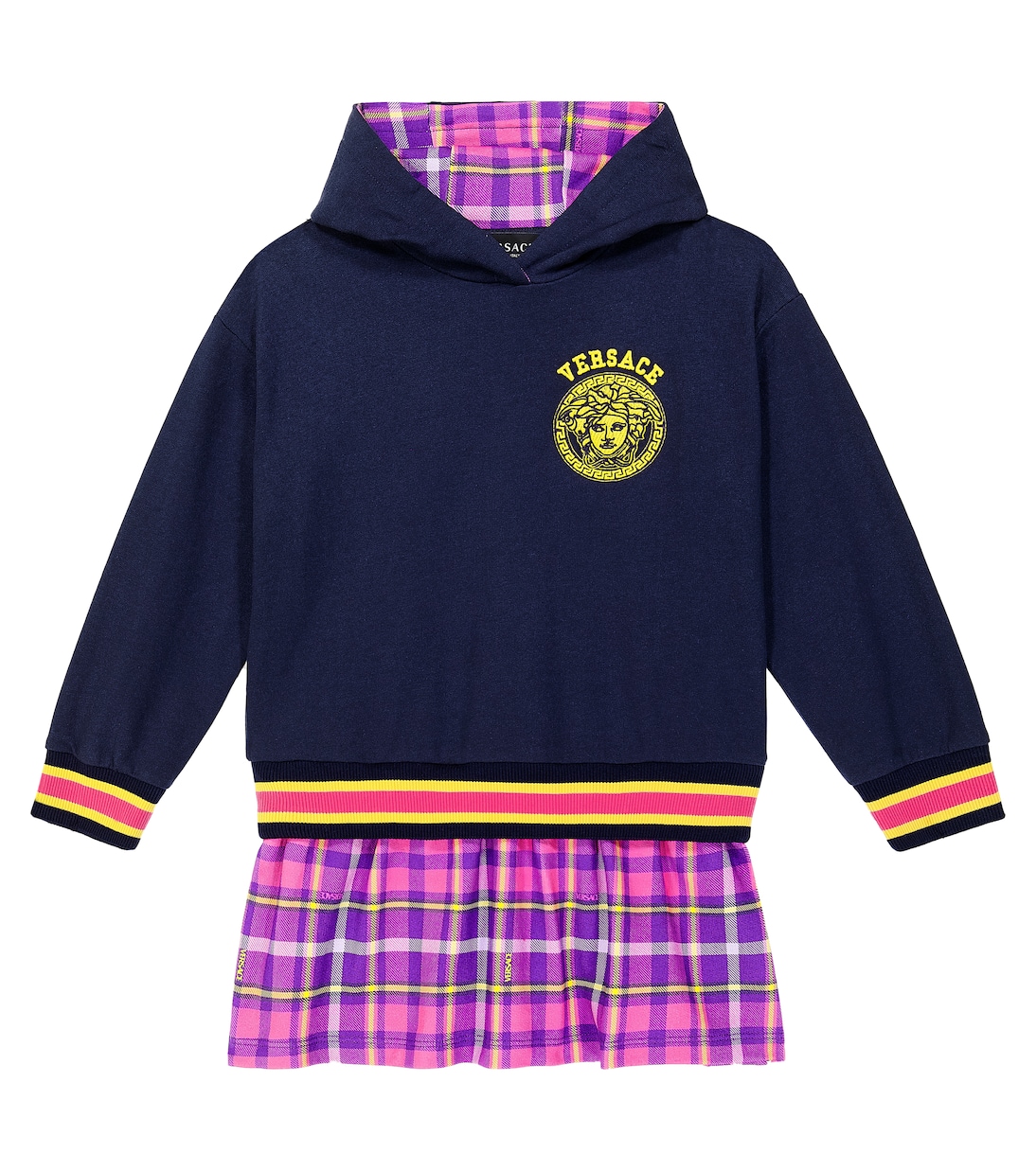 Felpa in jersey di cotone con cappuccio | Versace Kids