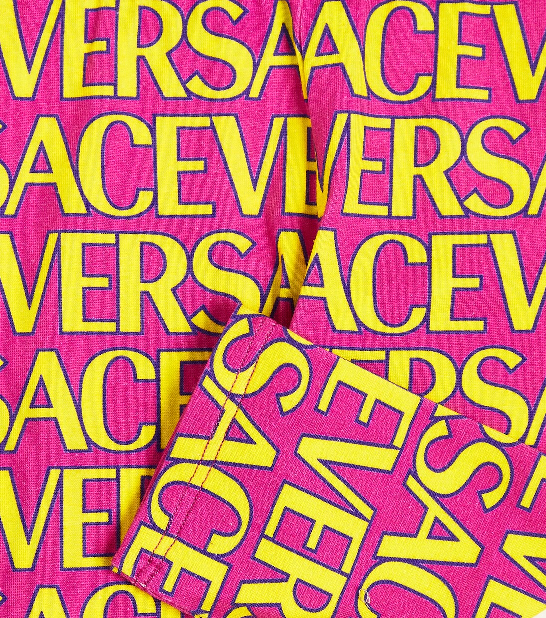Bébé – Legging Versace Allover en coton mélangé | Versace Kids