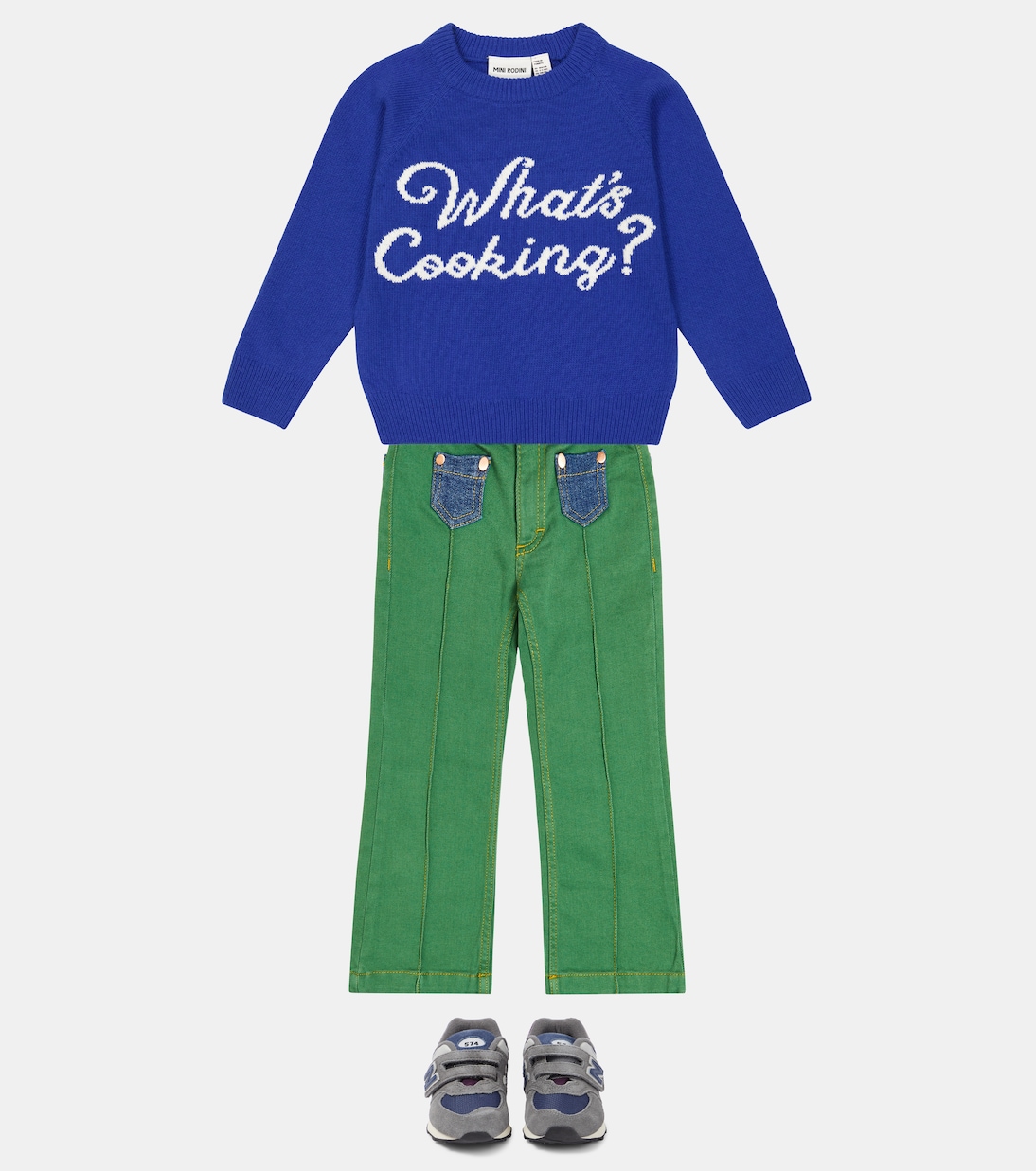 x Wrangler jeans rectos con paneles | Mini Rodini