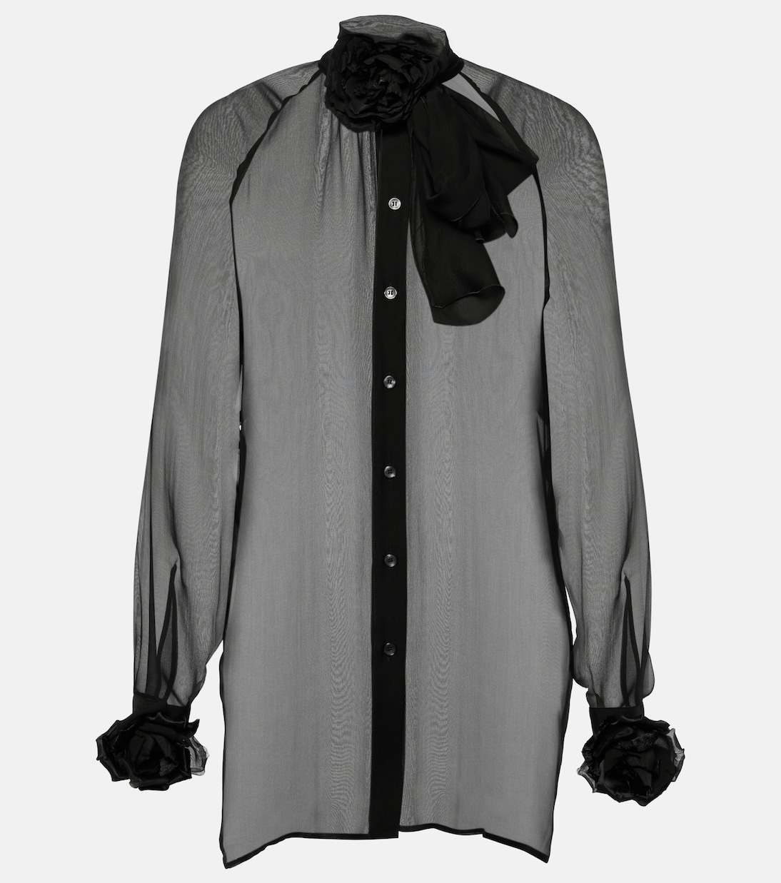 Verzierte Bluse aus Seidenchiffon | Dolce&Gabbana