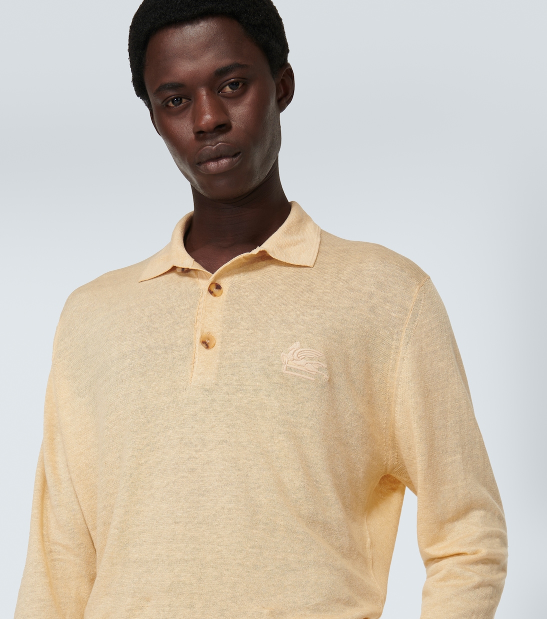 Polo in lino e cotone | Etro