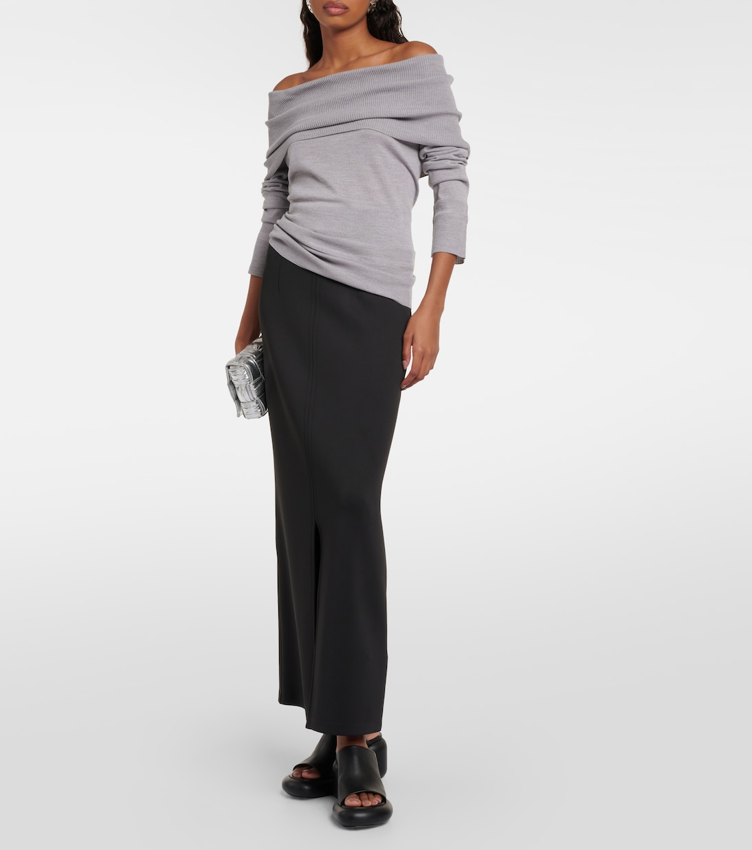 Jupe longue Duccio en néoprène | Max Mara