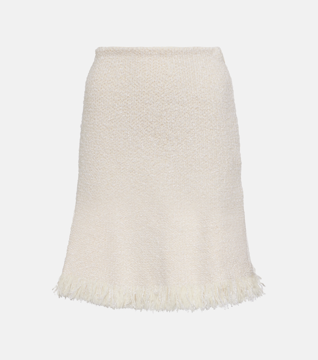 Fringed bouclé miniskirt | Chloé
