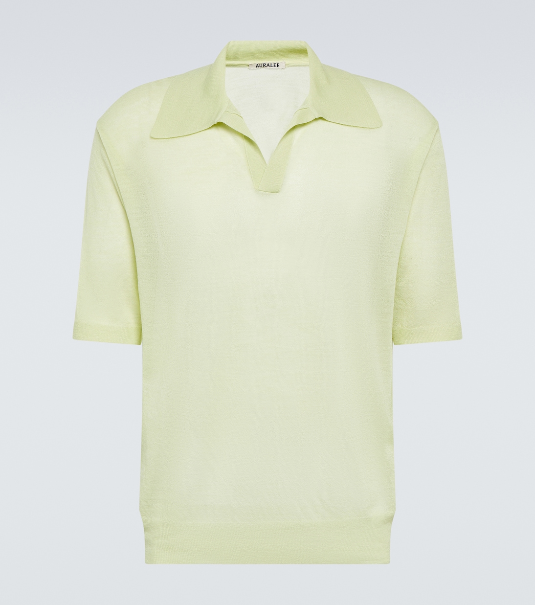 Wool and silk polo sweater | Auralee
