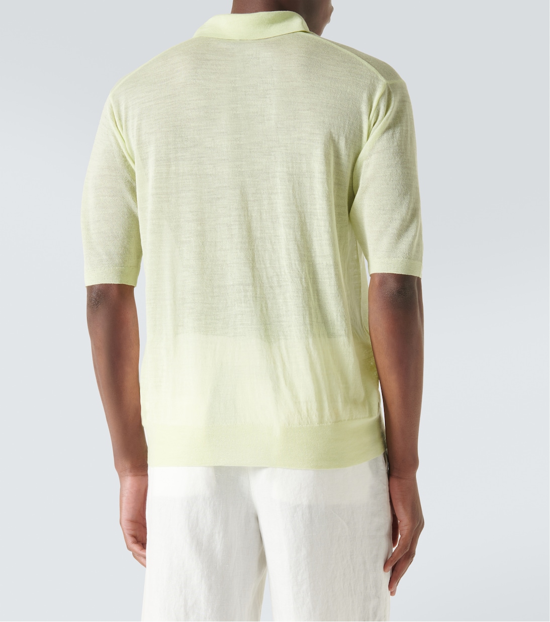 Wool and silk polo sweater | Auralee