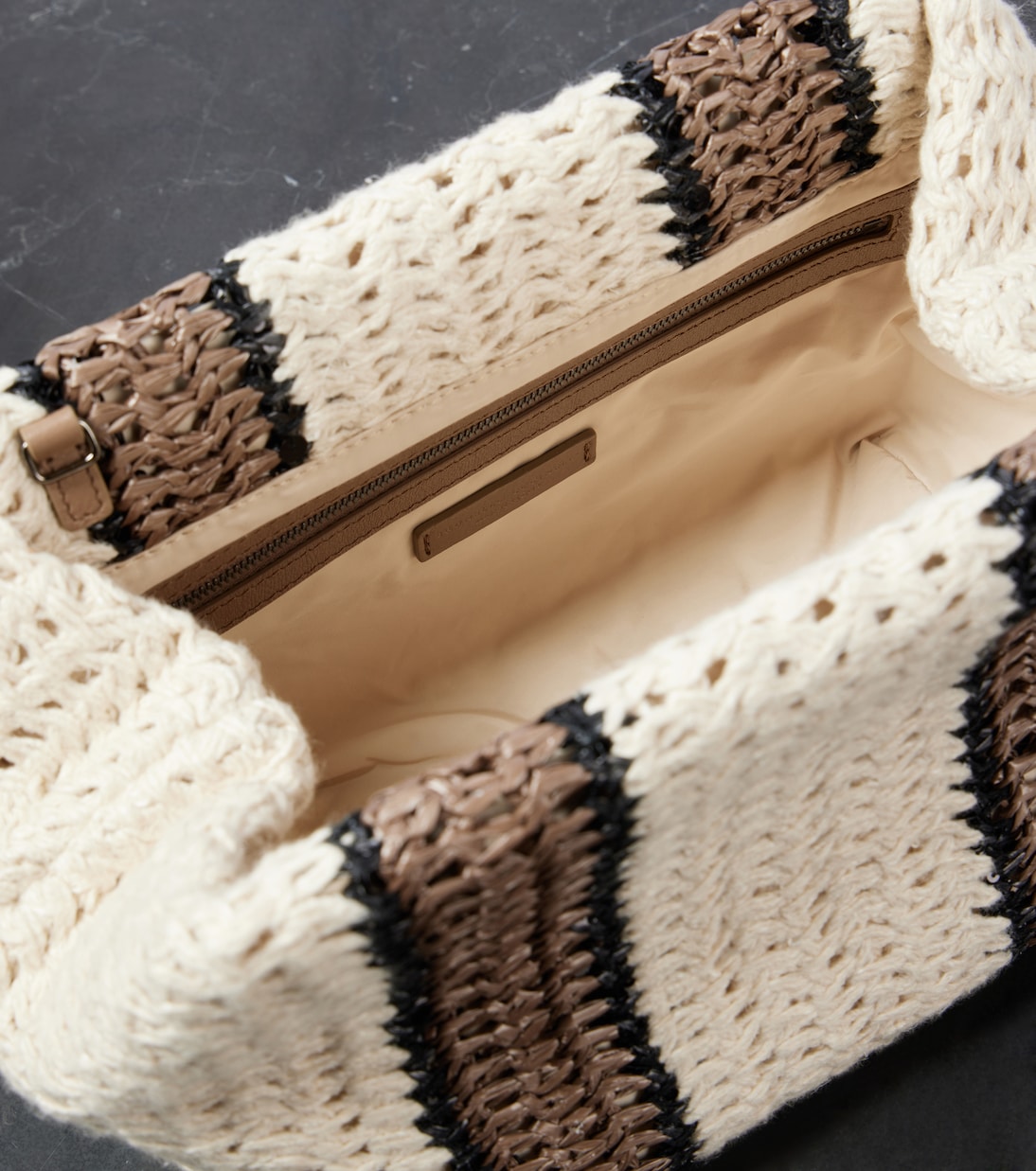 Borsa a tracolla Small in crochet | Brunello Cucinelli