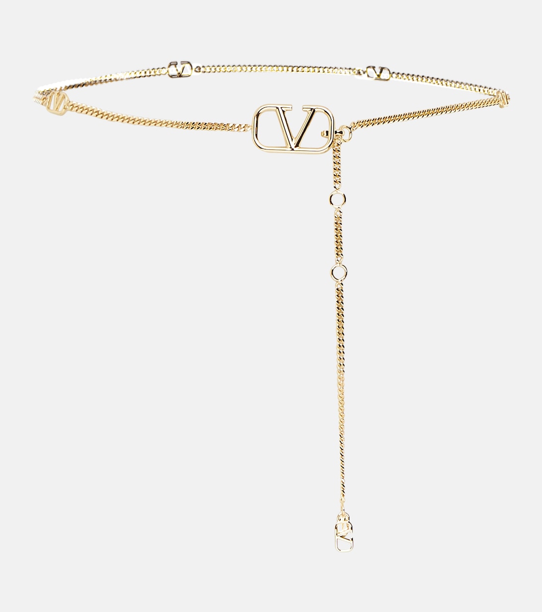 Cintura con Catena Logo V Firmata da Valentino, Stile Giovane e Iconico