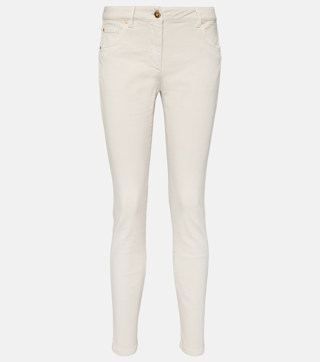 Jeans slim de tiro medio | Brunello Cucinelli