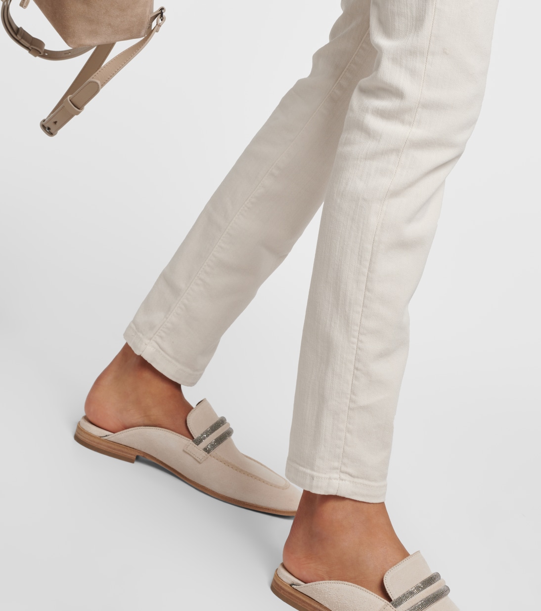 Jeans slim de tiro medio | Brunello Cucinelli