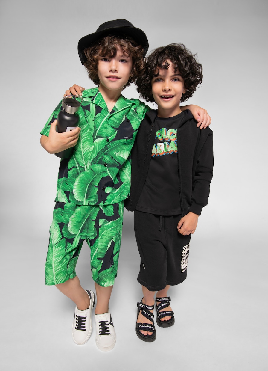 Camisa bowling estampada | Dolce&Gabbana Kids