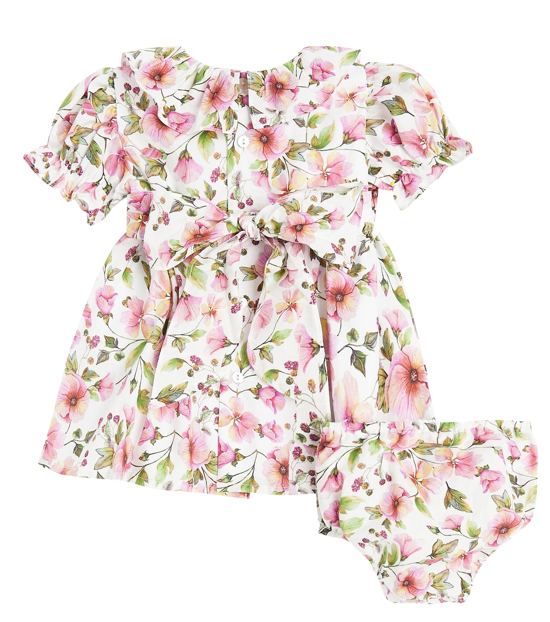 Bébé – Set robe et culotte bloomer Leana en coton | La Coqueta