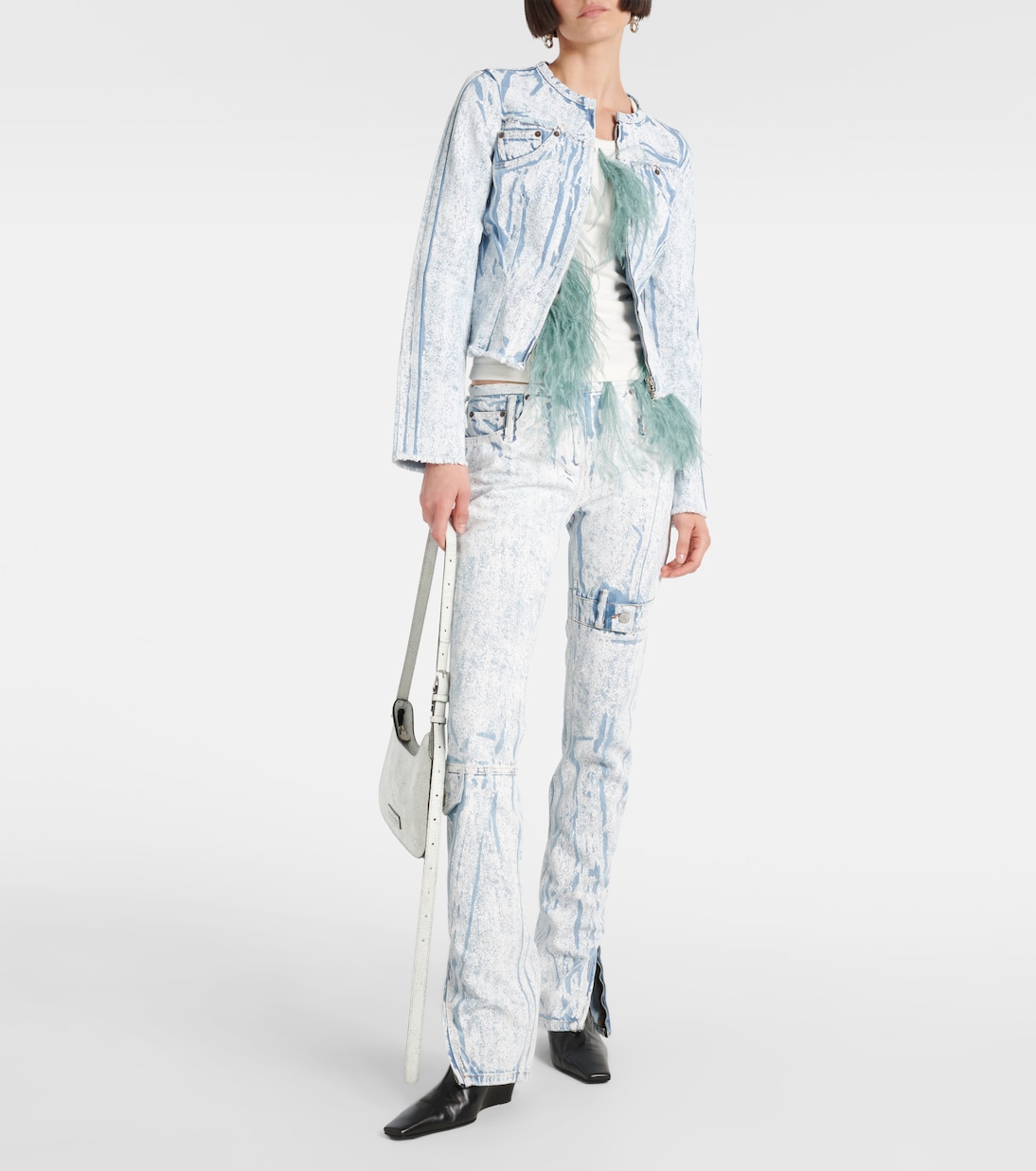 Veste imprimée en jean | Acne Studios