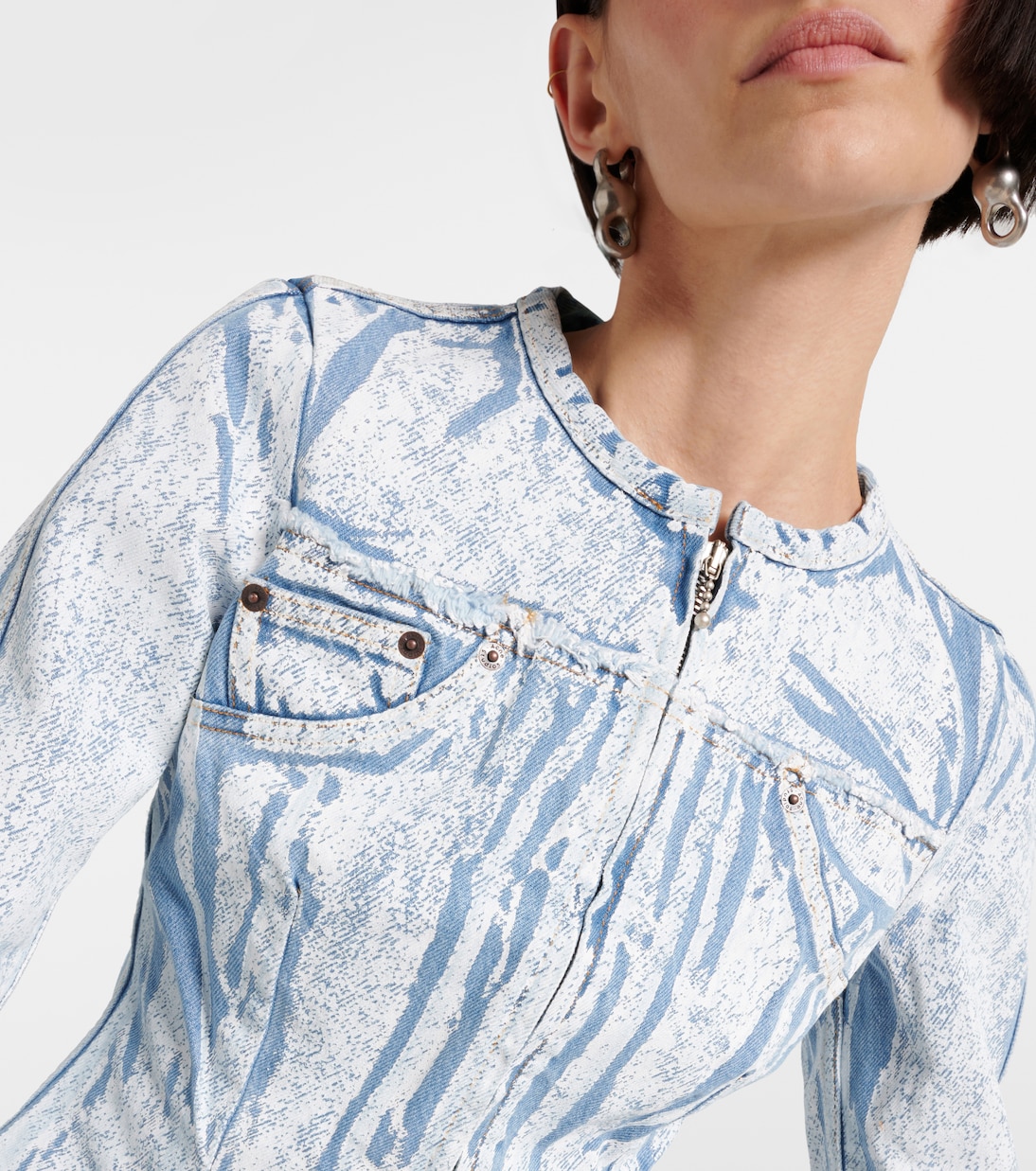 Veste imprimée en jean | Acne Studios