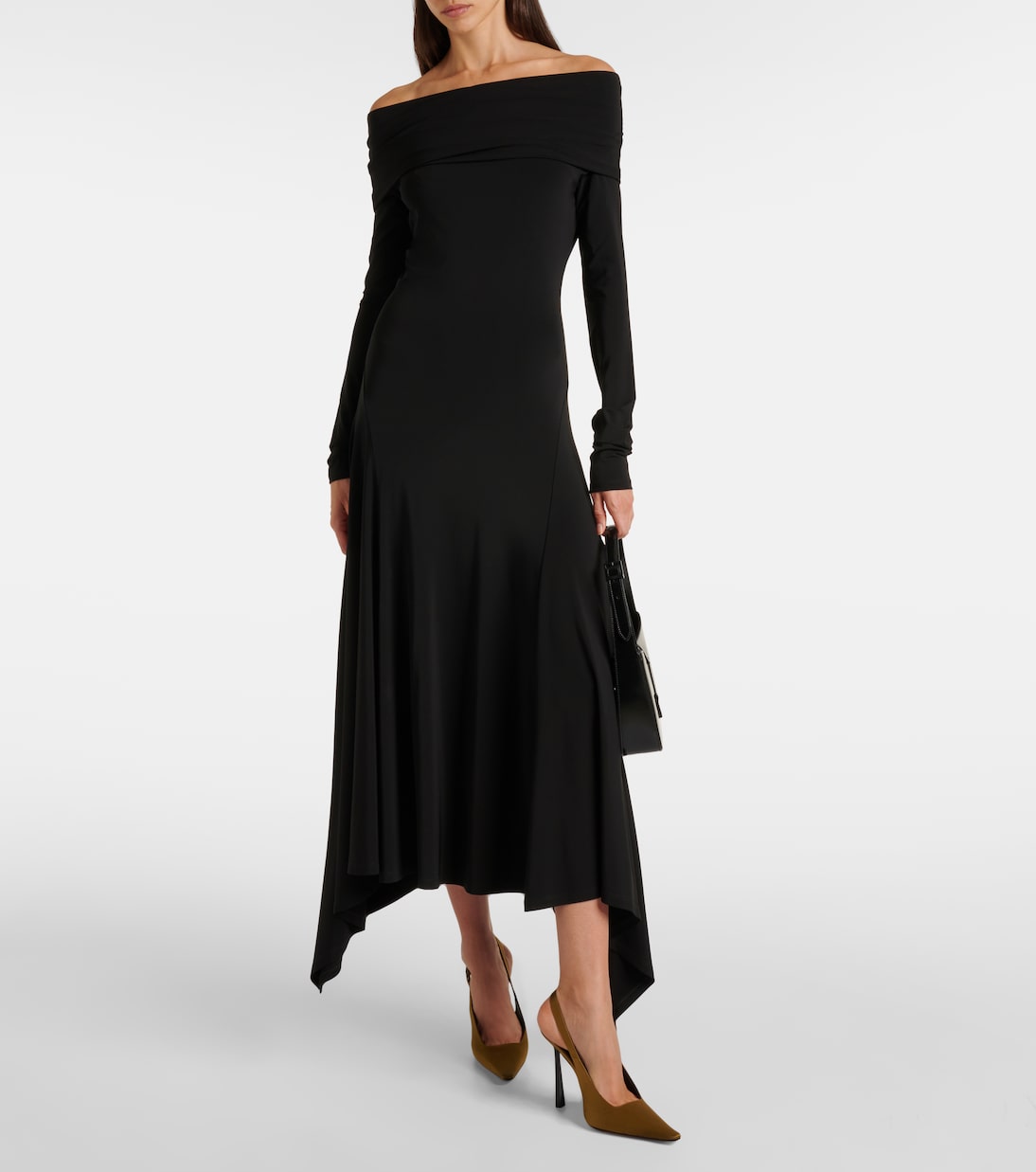 Gerla off-shoulder jersey maxi dress | Max Mara