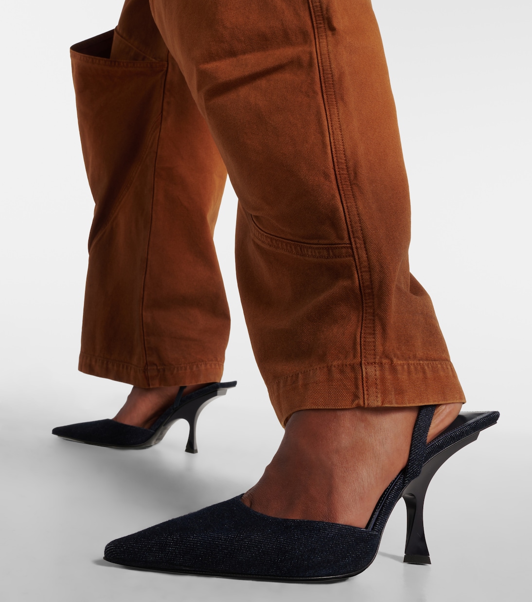 Slingback-Pumps Ester 95 aus Denim | The Attico
