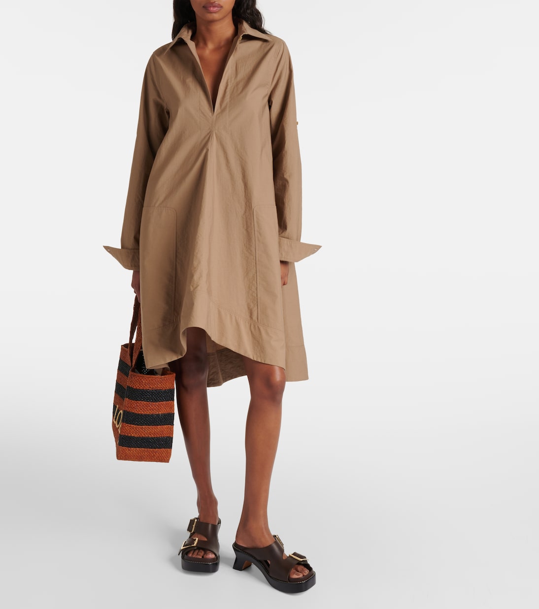 Tunique asymétrique en coton mélangé | Loewe