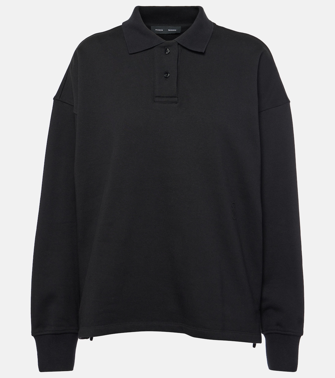 Brooks cotton terry jersey polo shirt | Proenza Schouler