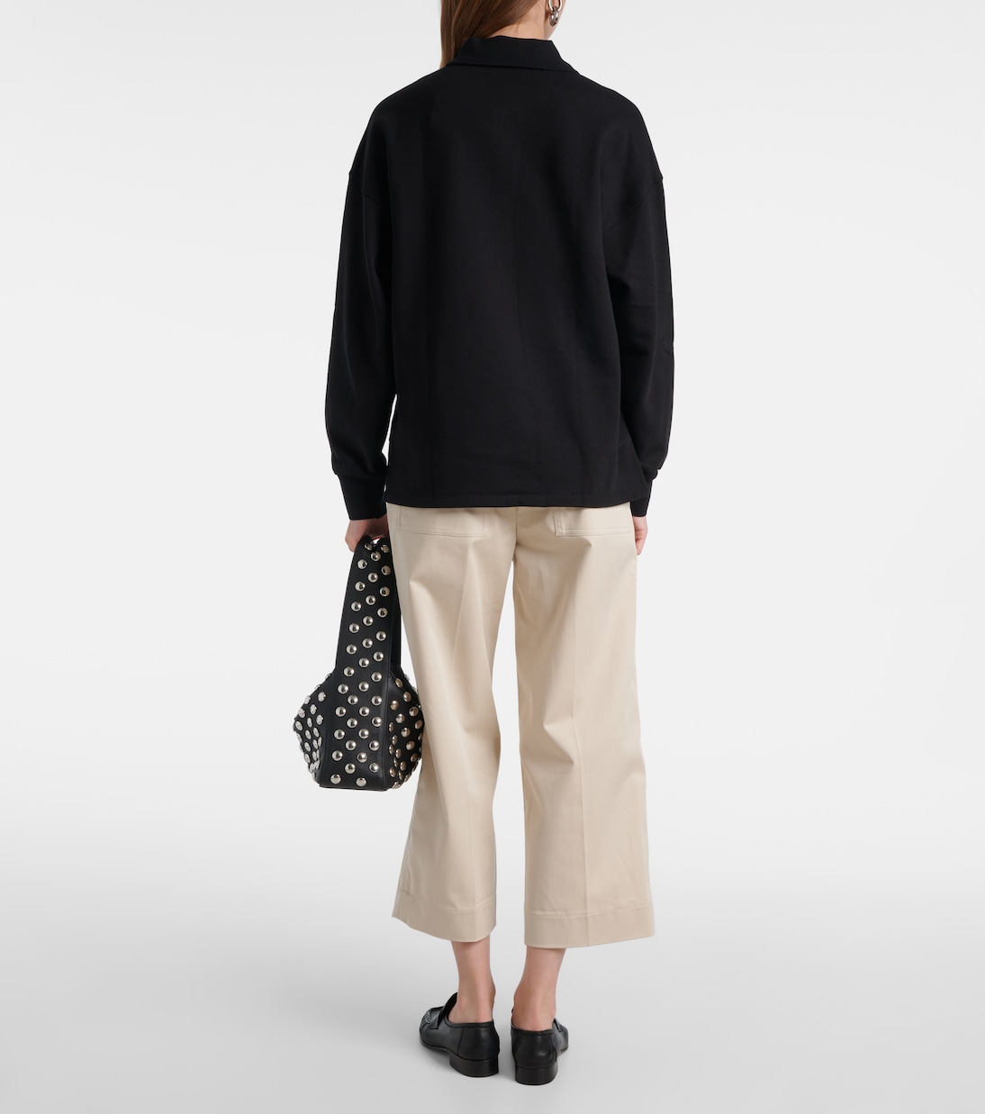 Brooks cotton terry jersey polo shirt | Proenza Schouler
