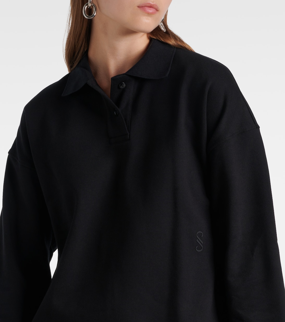 Brooks cotton terry jersey polo shirt | Proenza Schouler