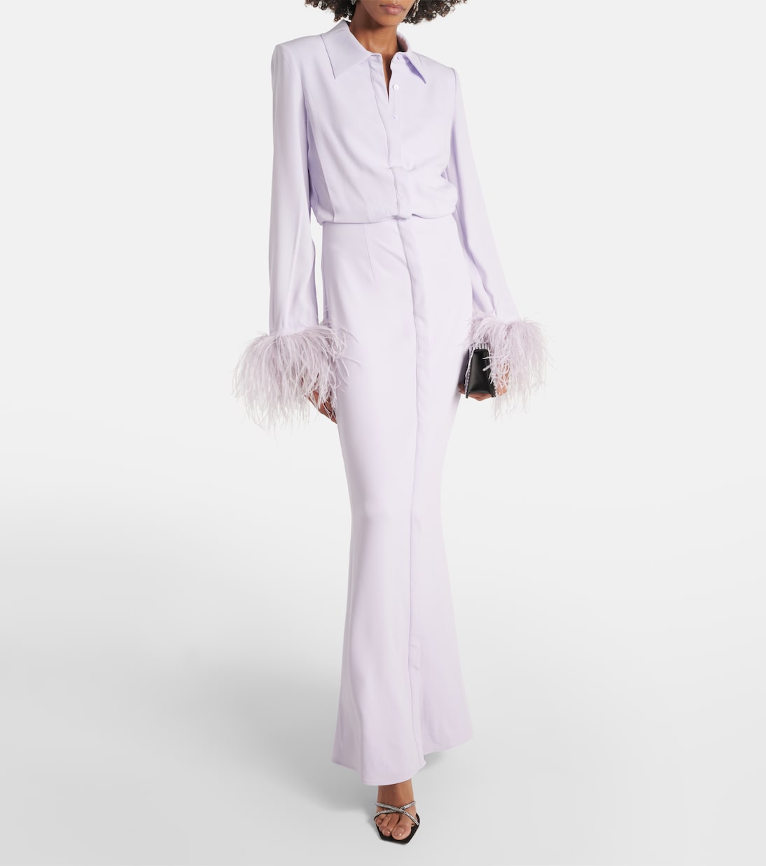 Embellished satin crêpe gown  | Roland Mouret