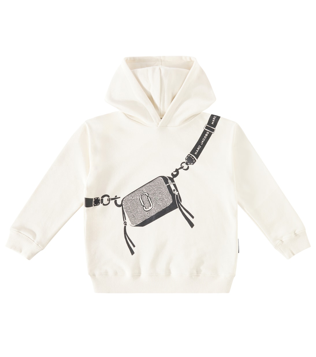 Felpa in jersey di cotone con cappuccio | Marc Jacobs Kids