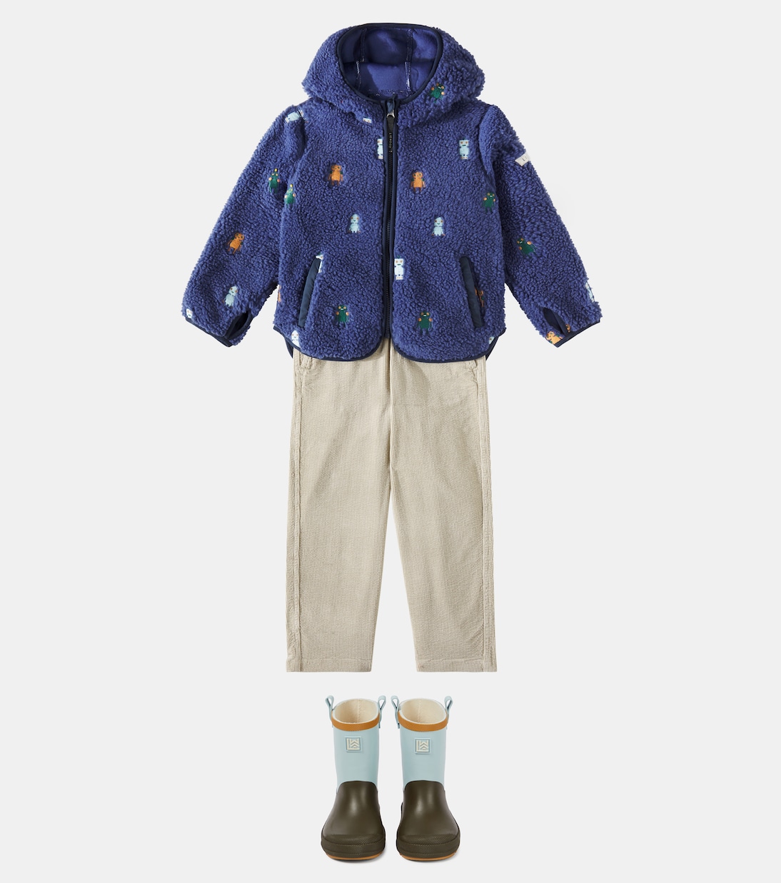Mara embroidered faux shearling jacket | Liewood