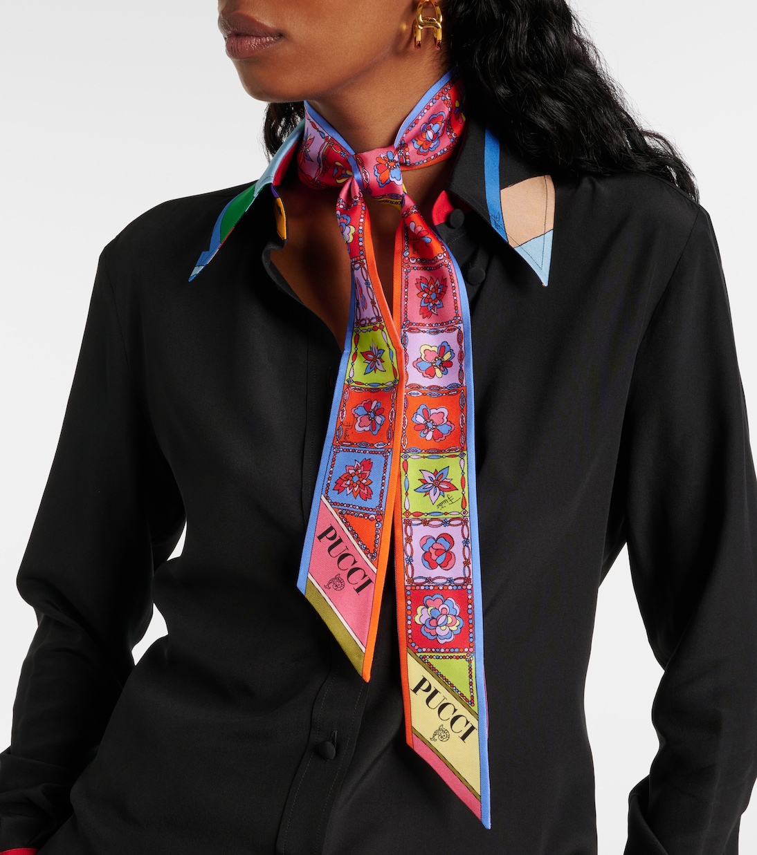 Foulard Iride Festa in Seta Pucci per Giovani Stilisti