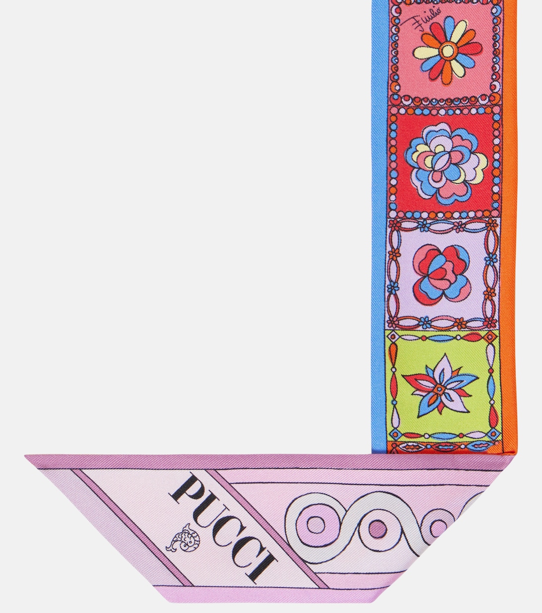 Foulard Iride Festa in Seta Pucci per Giovani Stilisti