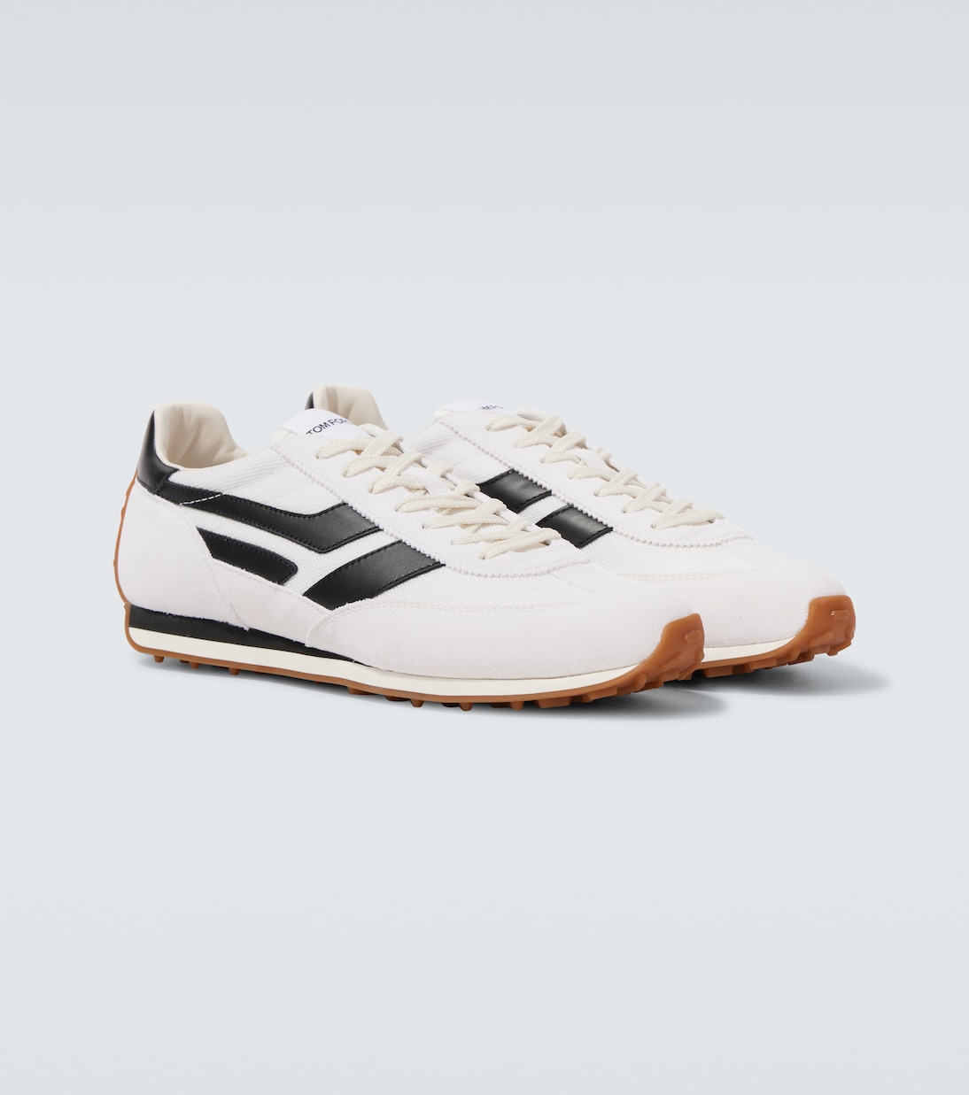 Verzierte Sneakers Mick mit Veloursleder | Tom Ford