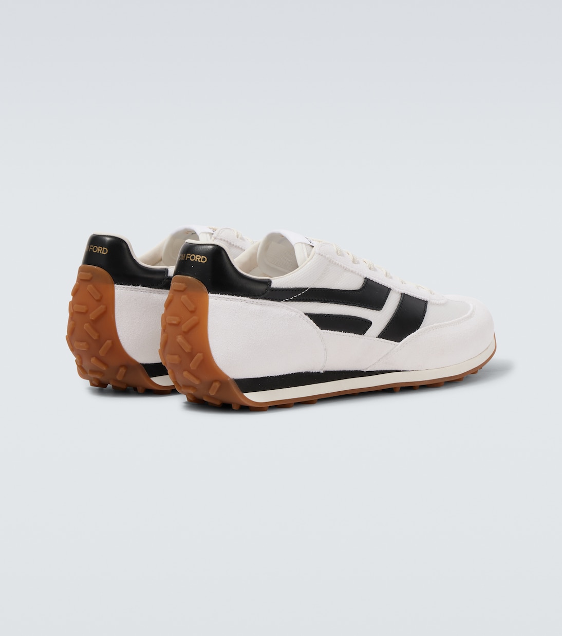 Verzierte Sneakers Mick mit Veloursleder | Tom Ford