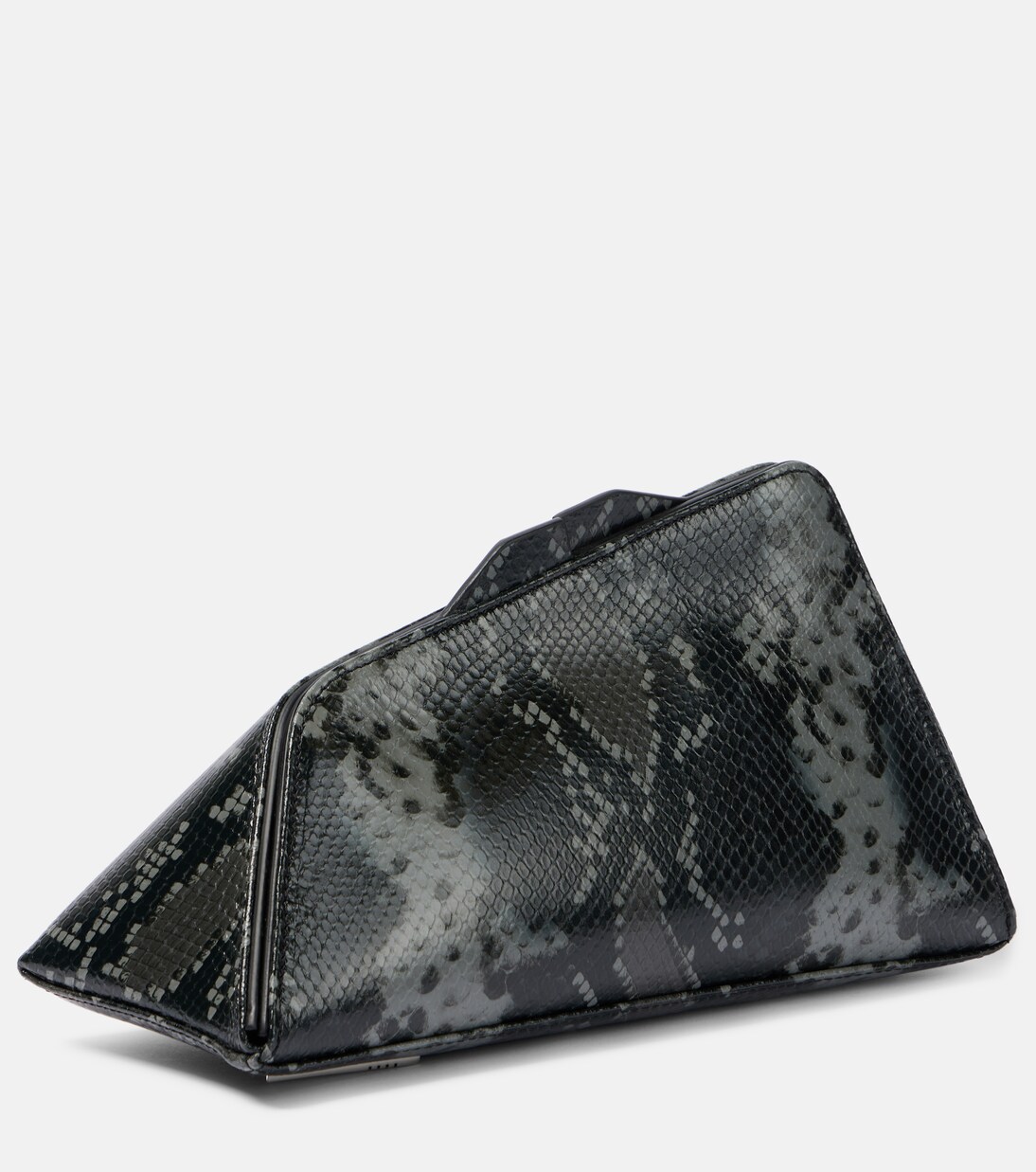 8:30 PM snake-print leather clutch | The Attico