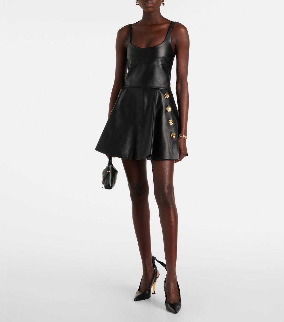 Robe en cuir à ornements | Givenchy