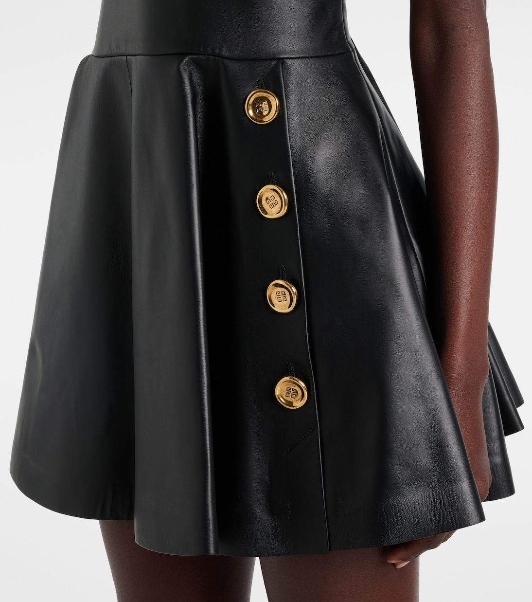 Robe en cuir à ornements | Givenchy