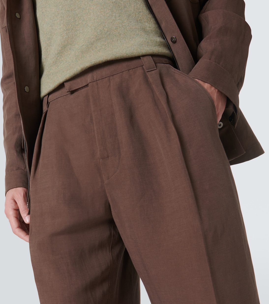 Gerade Hose Reinga aus Twill | Loro Piana