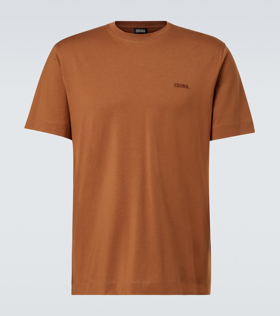 T-shirt brodé en coton à logo | Zegna