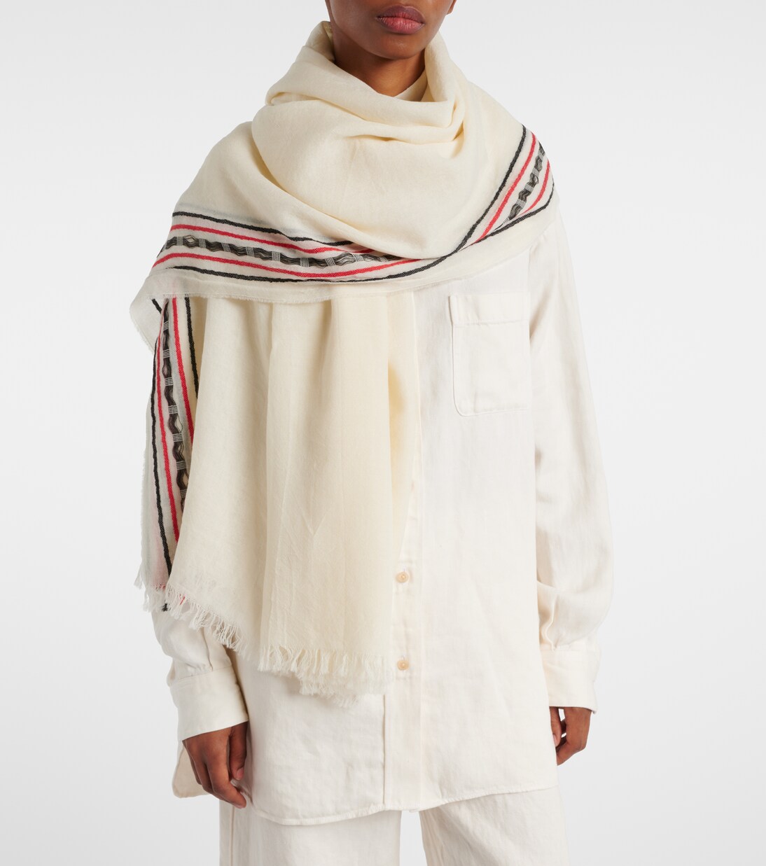 Sciarpa Terela in lana, seta e cashmere | The Row
