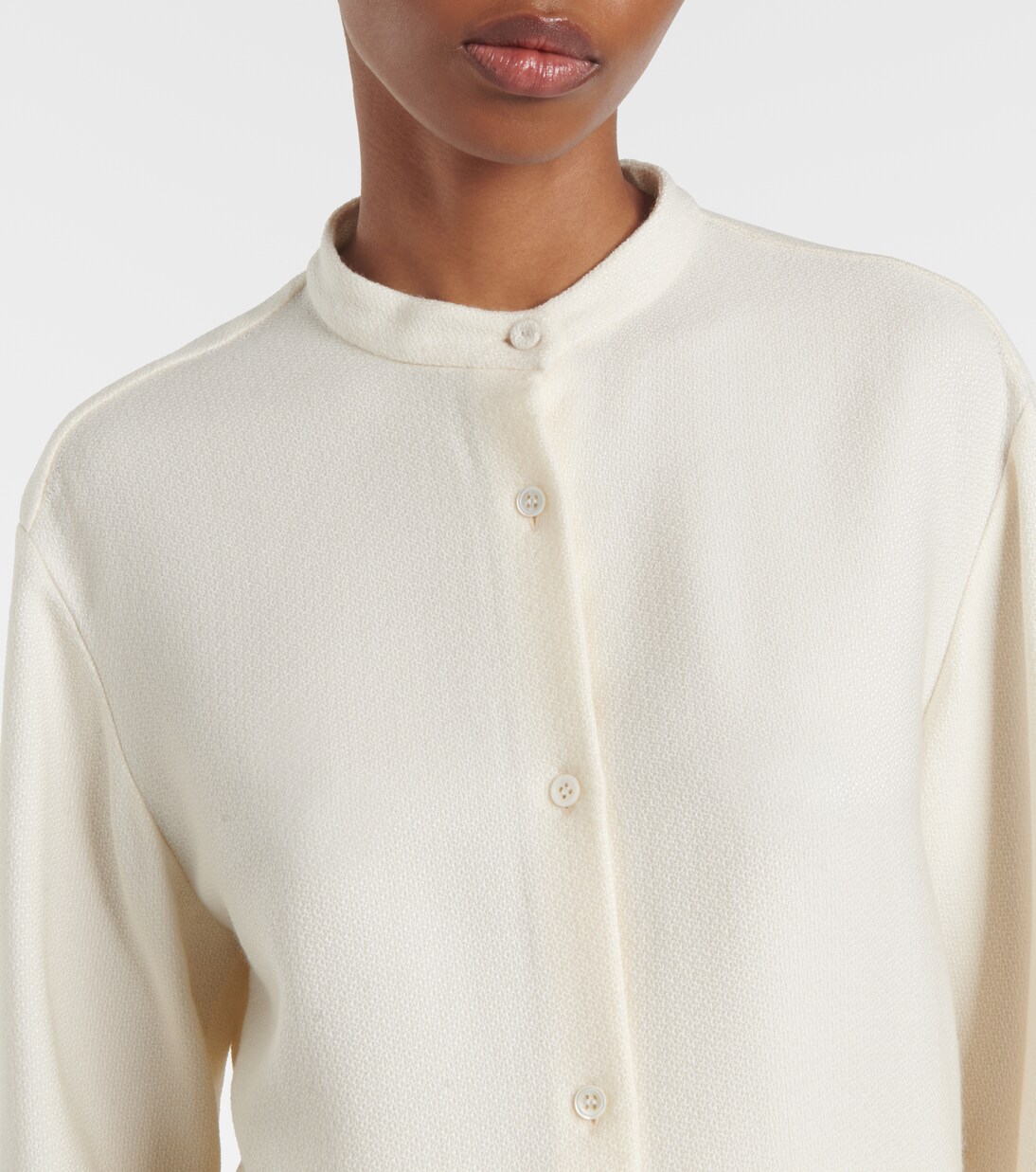 Blusa Terra in jacquard di lana e seta | Gabriela Hearst