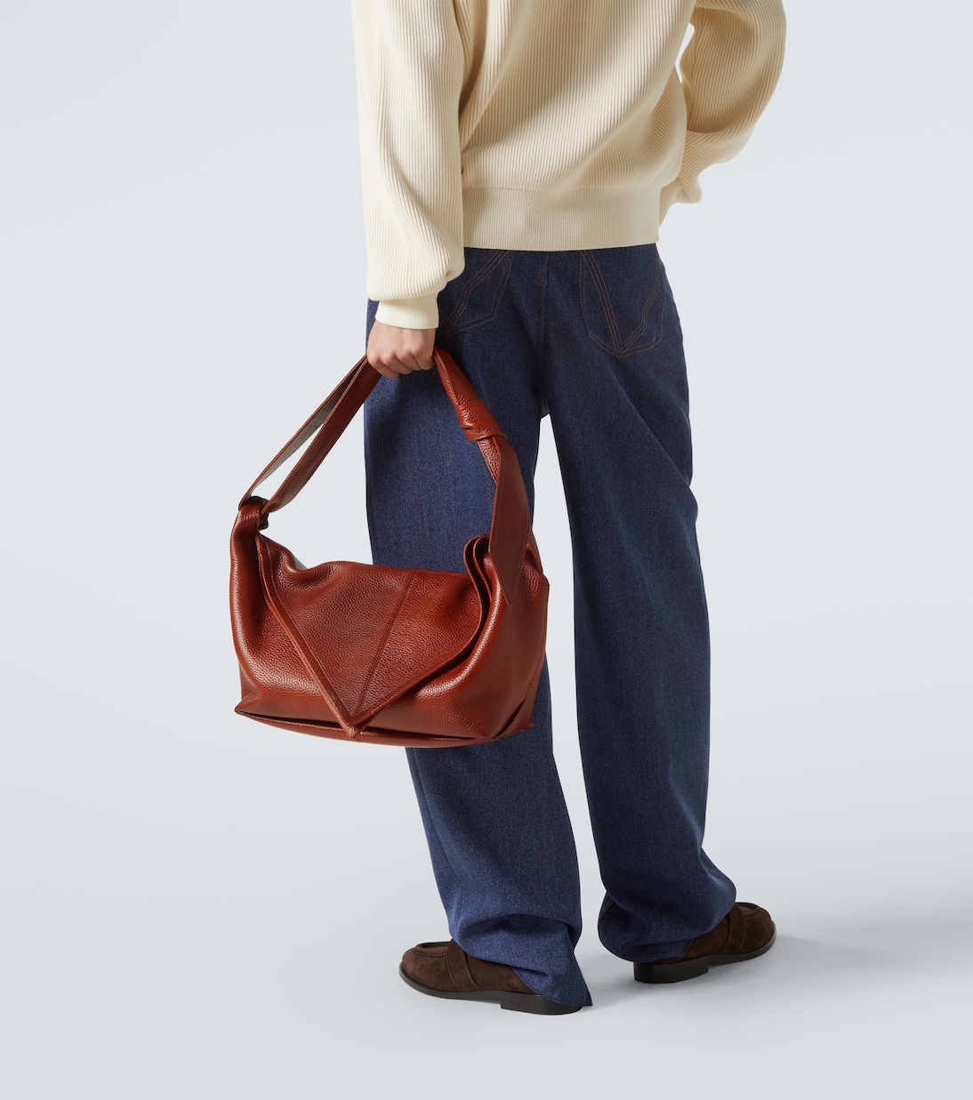 Sawyer leather shoulder bag | Bottega Veneta