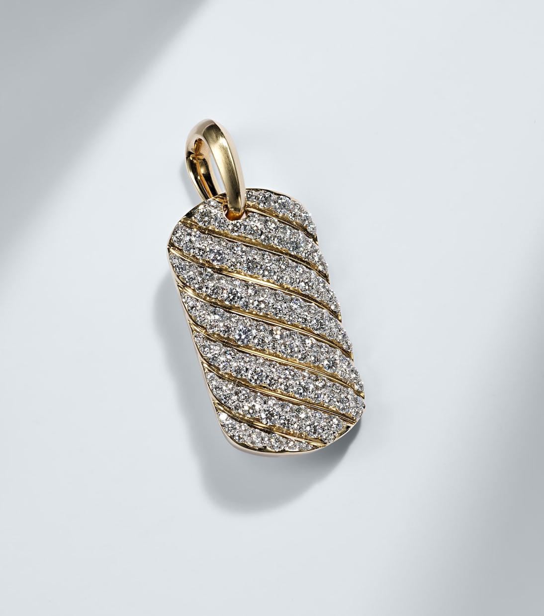 Pendentif Sculpted Cable en or 18 ct et diamants | David Yurman
