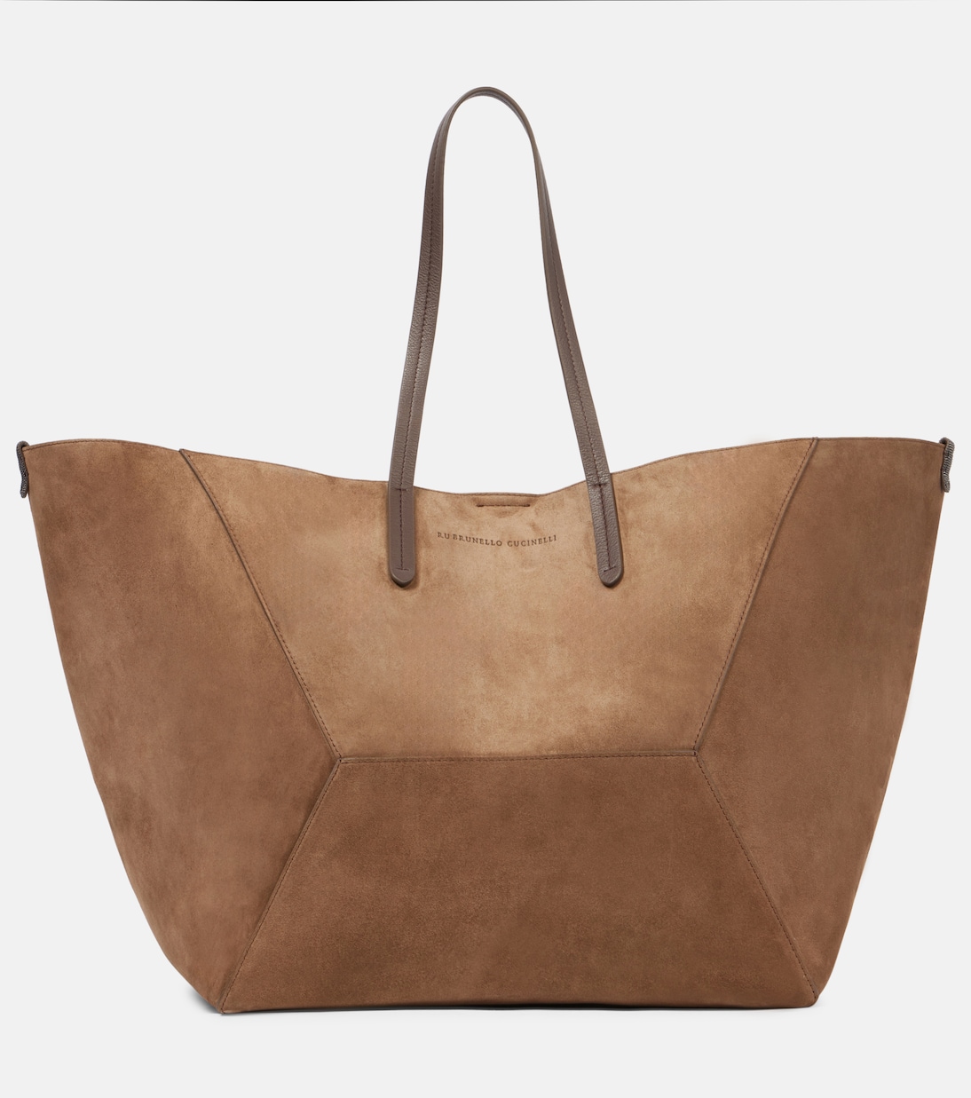 Borsa BC Duo Large in suede | Brunello Cucinelli
