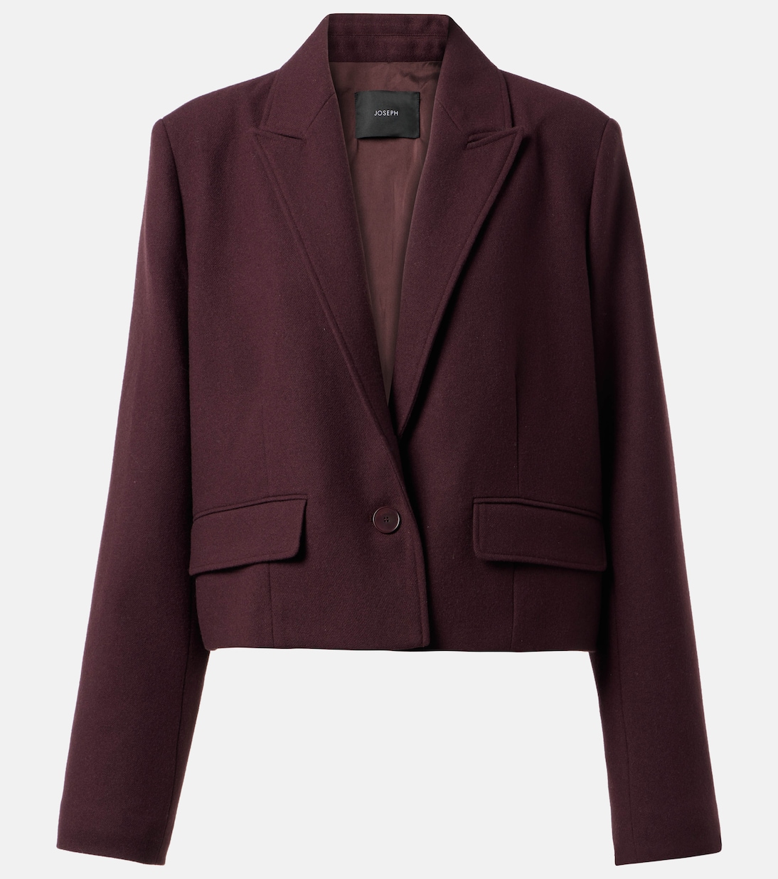 Cropped single-breasted wool jacket | Joseph